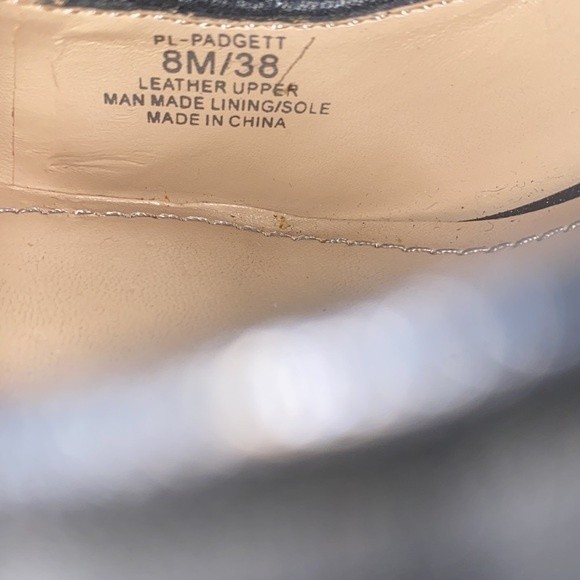 BCBG PARIS Padgett Black Laser Cutout Patent Leather Platform Stiletto Heels 8 - Picture 8 of 8